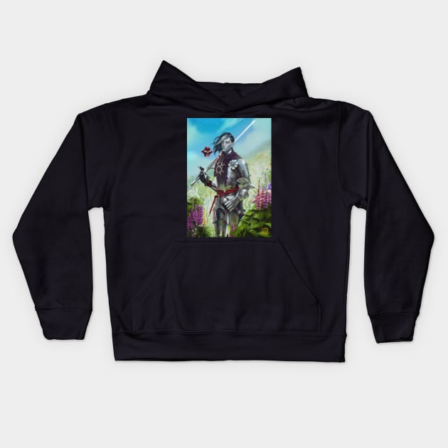 The Lone Knight Kids Hoodie by Spookgeist